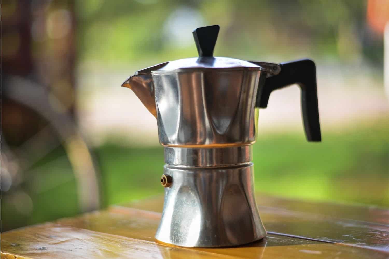 Moka Pot coffee maker.