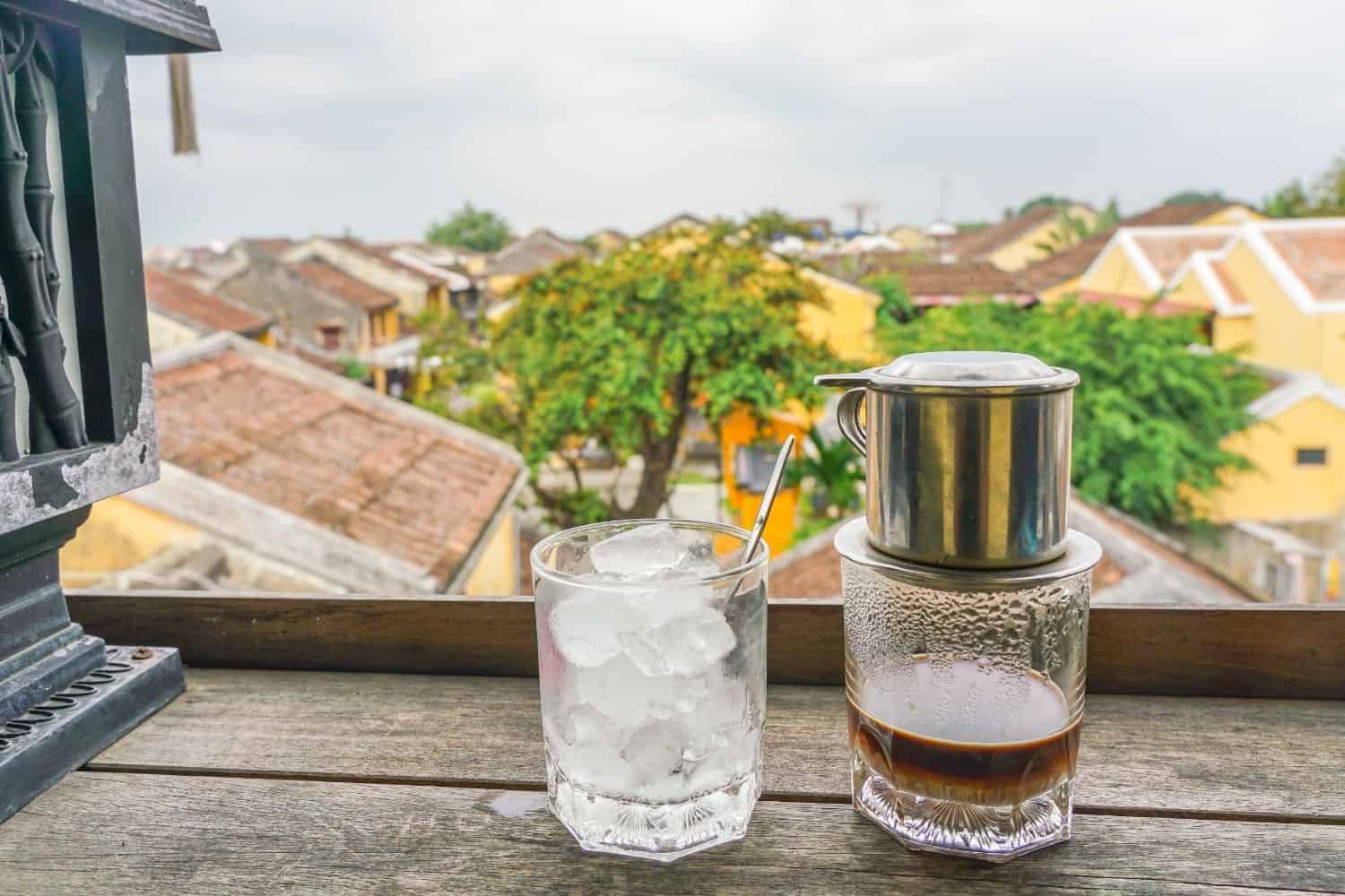 freshly brewed Vietnamese coffee.