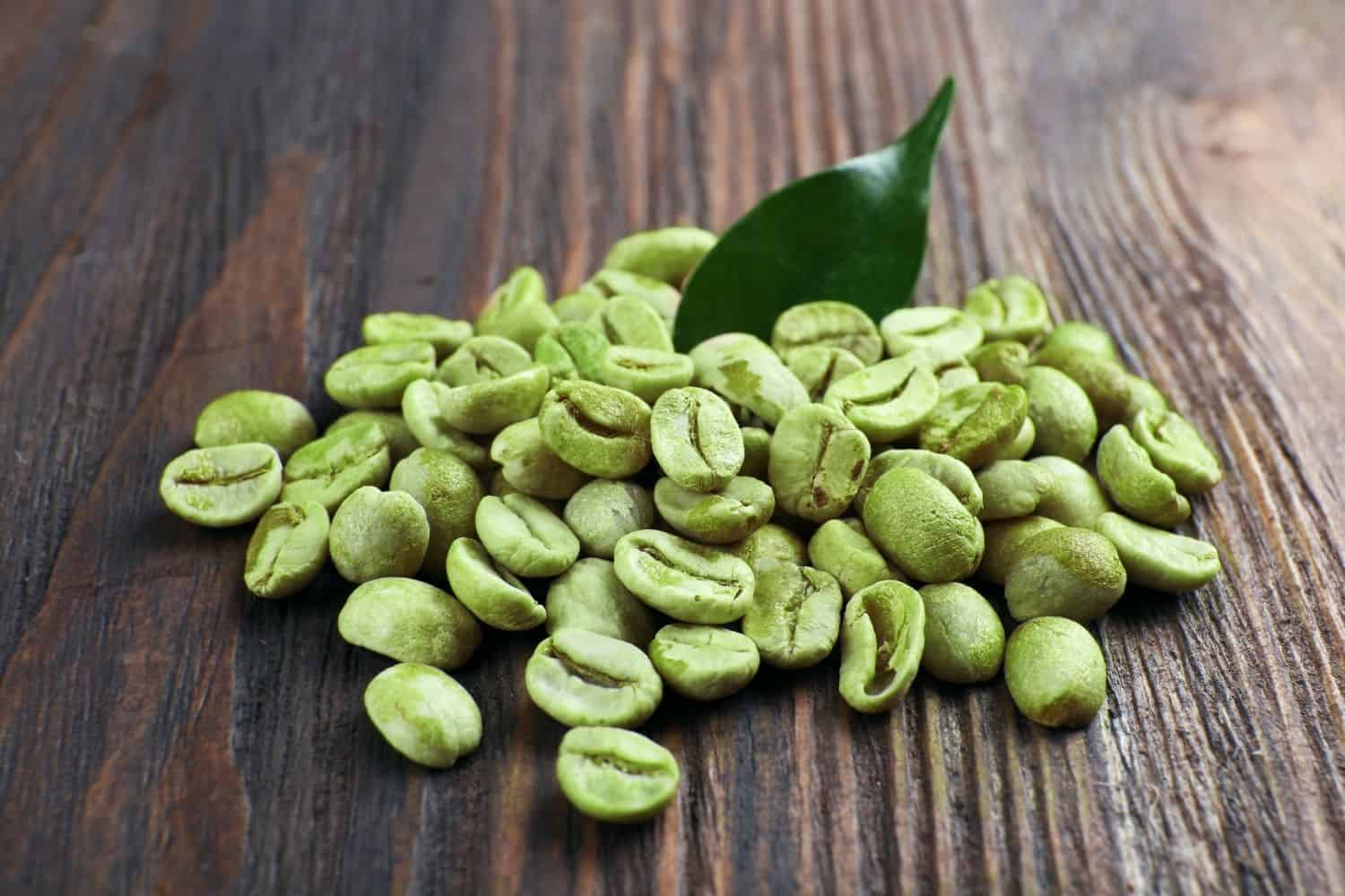 green coffee beans.