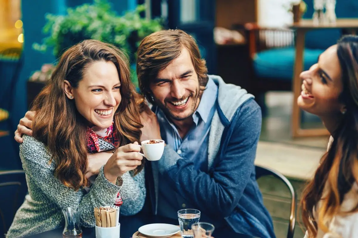 friends enjoying a cup of coffee