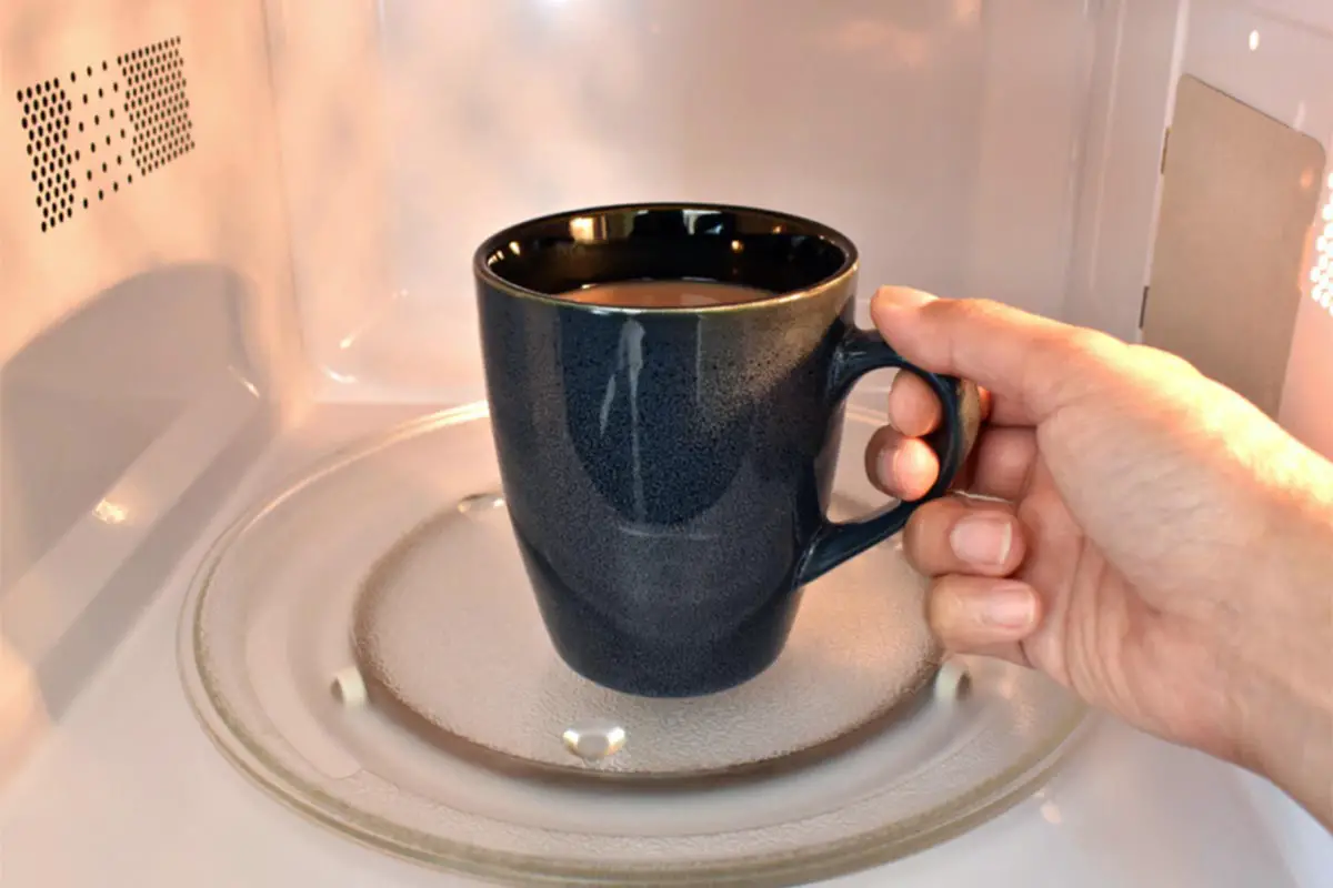 coffee in a microwave
