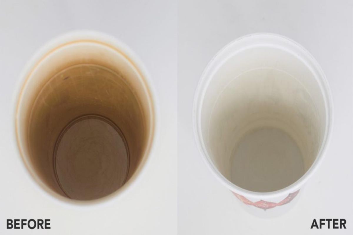 remove coffee stains before and after