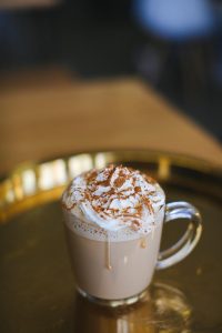 full filled glass mug