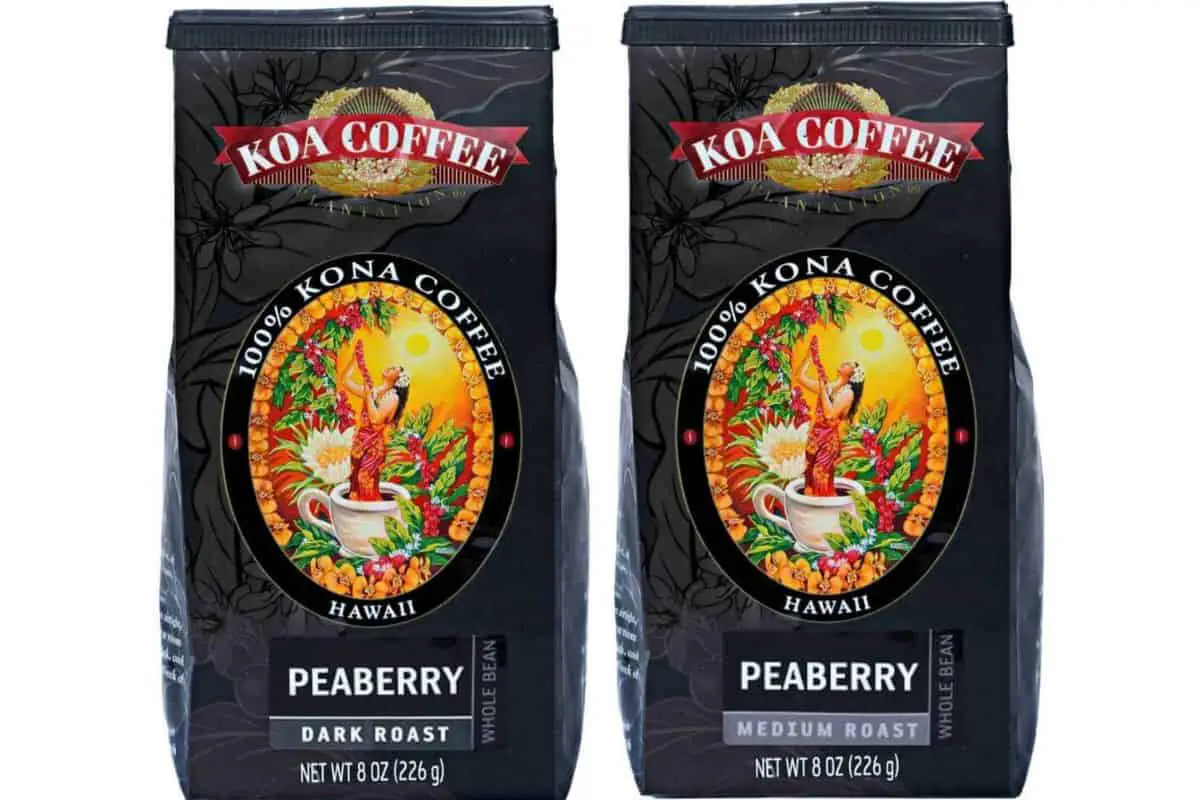 Peaberry Kona Coffee Beans from Koa Coffee