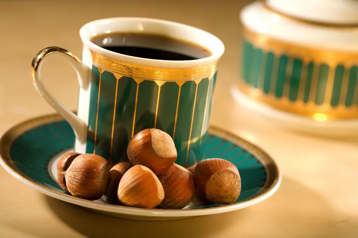 black hazelnut coffee calories