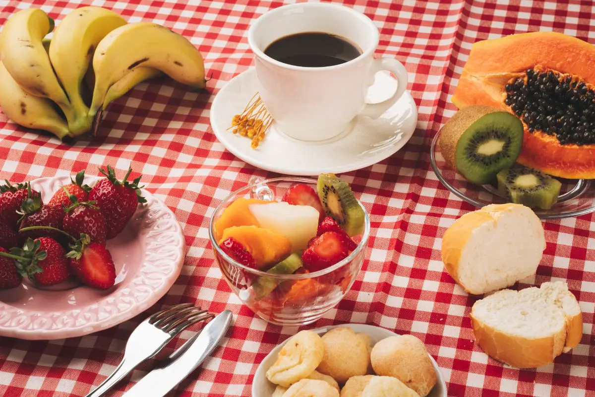 fruits with coffee