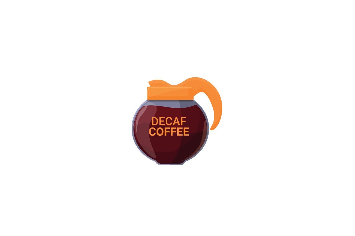 orange decaf coffee pots