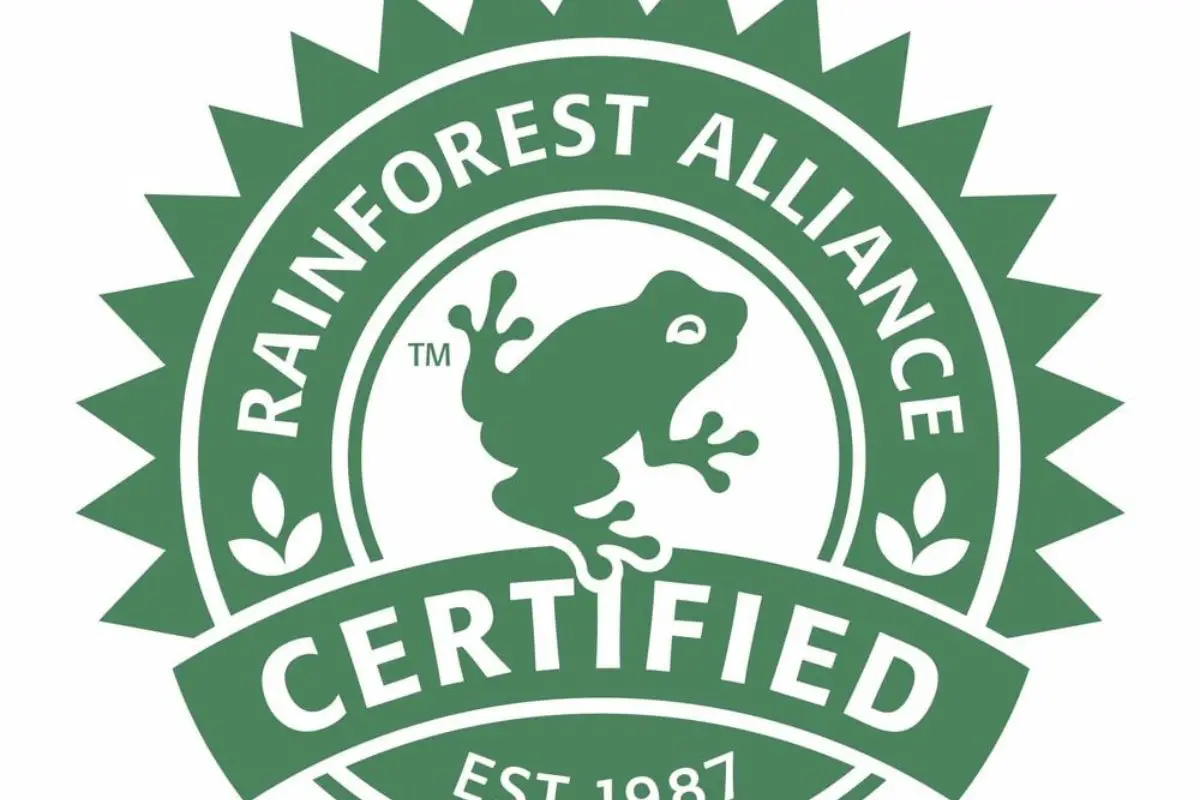 Rainforest Alliance certified coffee