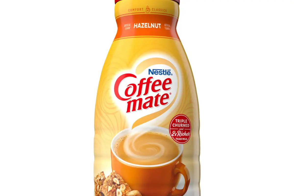 calories single serving hazelnut creamer