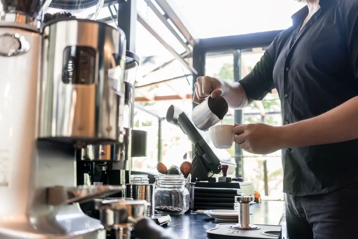 milk in coffee maker 