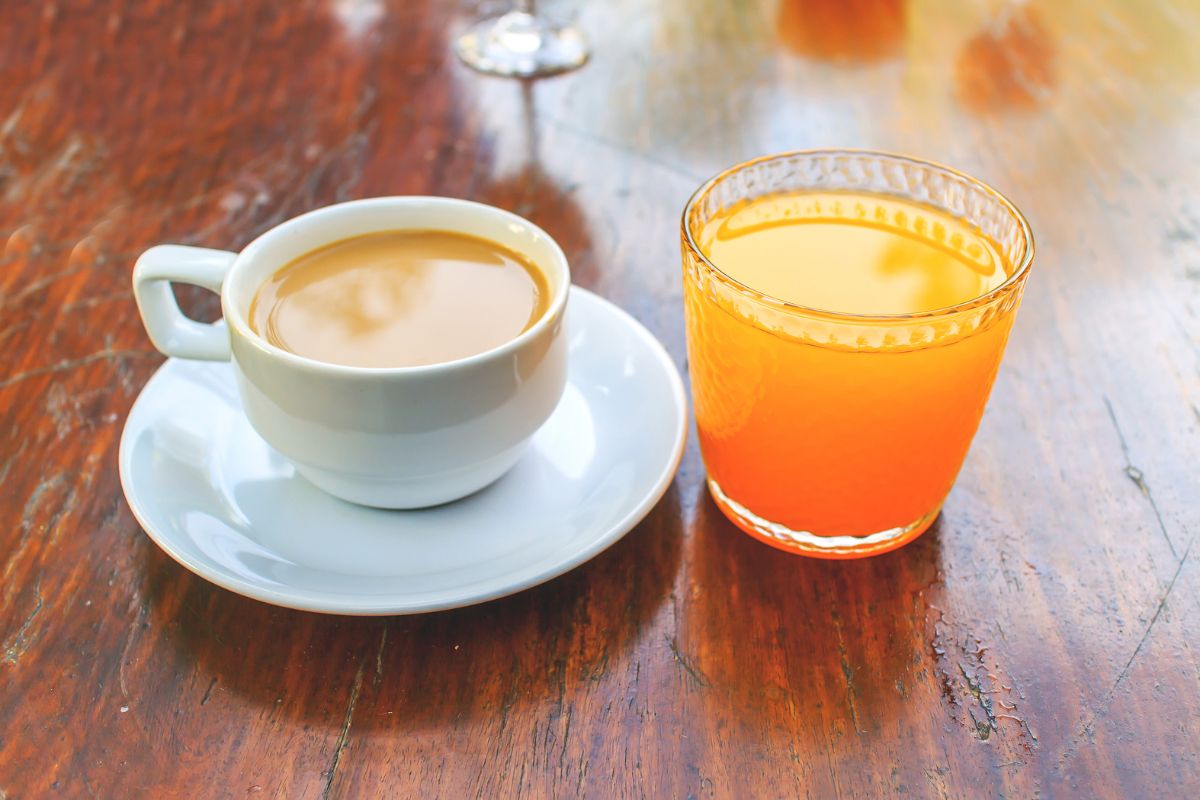 Coffee And Orange Juice