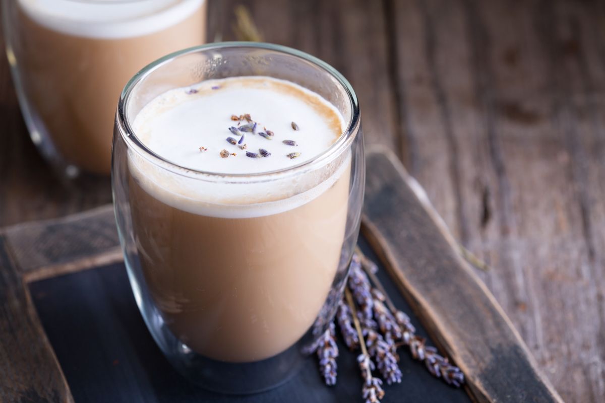 Lavender Latte With Syrup